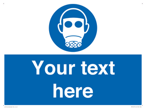 Custom Respirator Required Sign